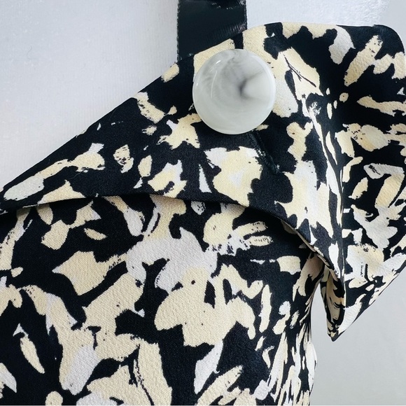 NWT Proenza Schouler Asymmetric Flower-Print Silk Top - Picture 6 of 14